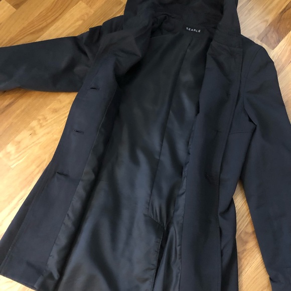 SEARLE Vintage 80’s Walking Jacket Hooded Button Down Jacket - Picture 10 of 15